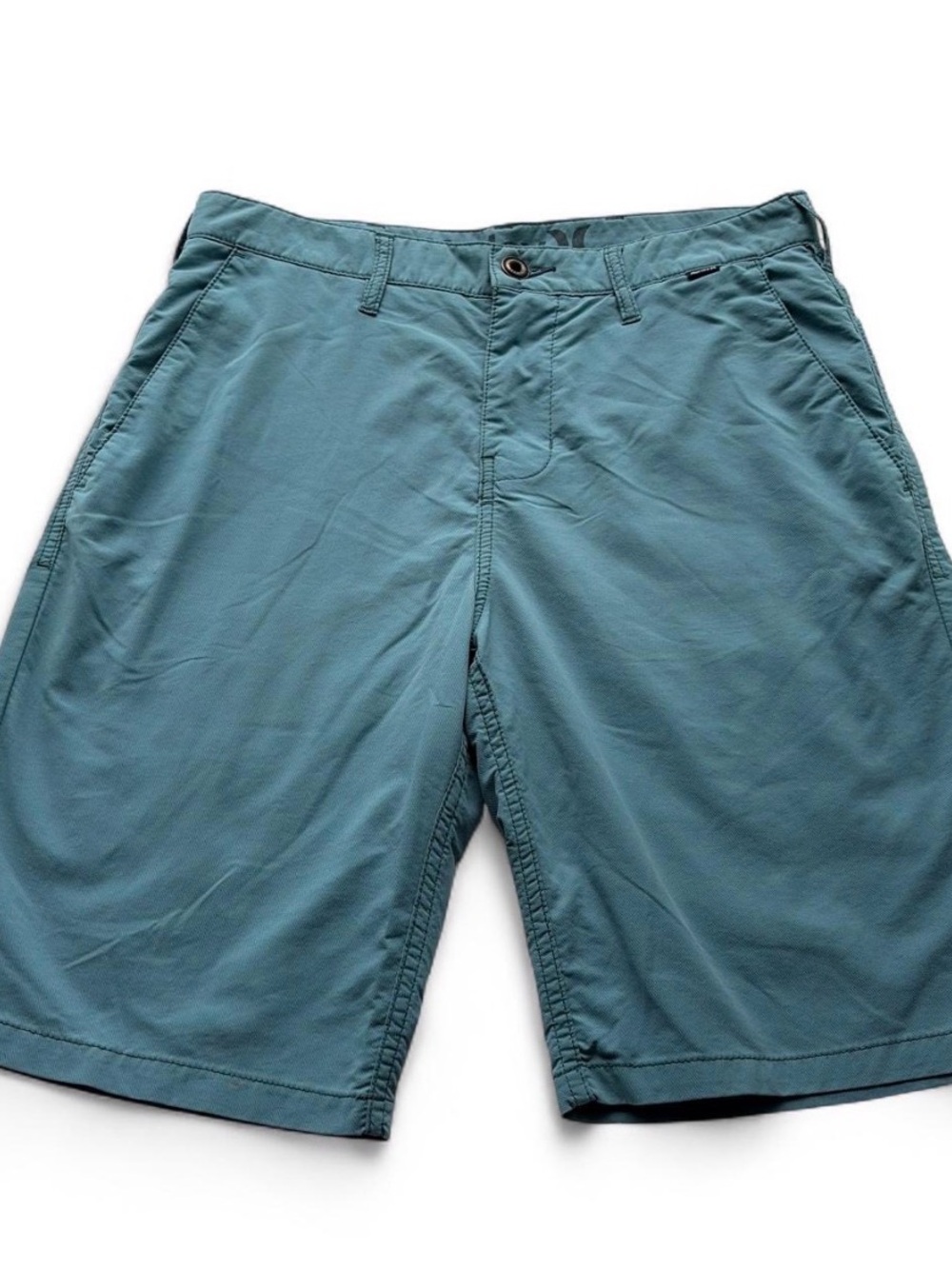HURLEY Men's Teal Performance Shorts Sz 30 gently pre owned